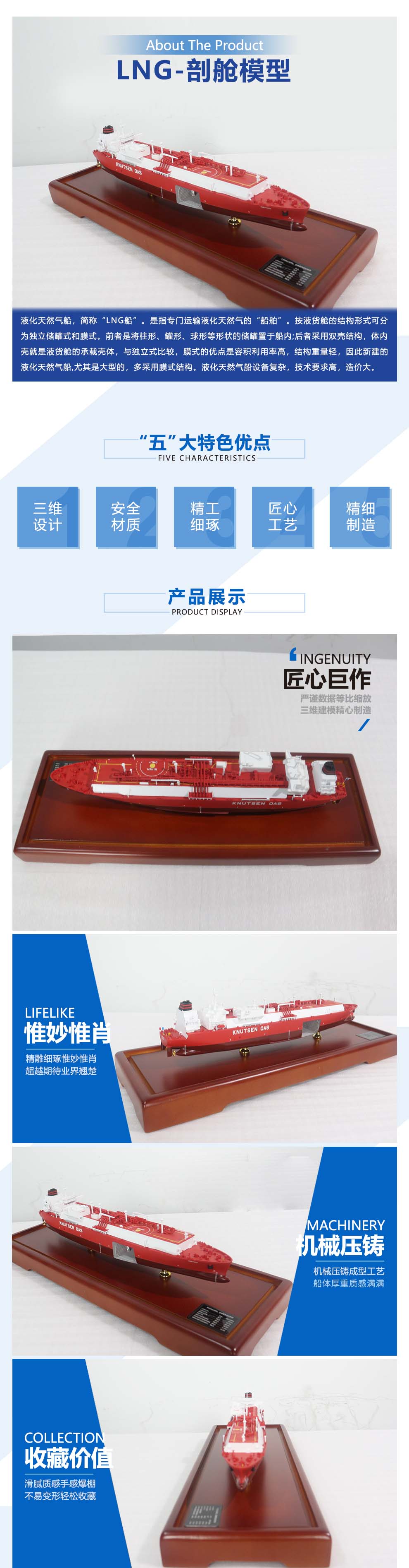 【油船】LNG-剖艙模型 【油船】LNG-剖艙模型