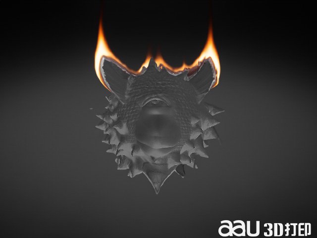 金魚(yú)吐火STL模型