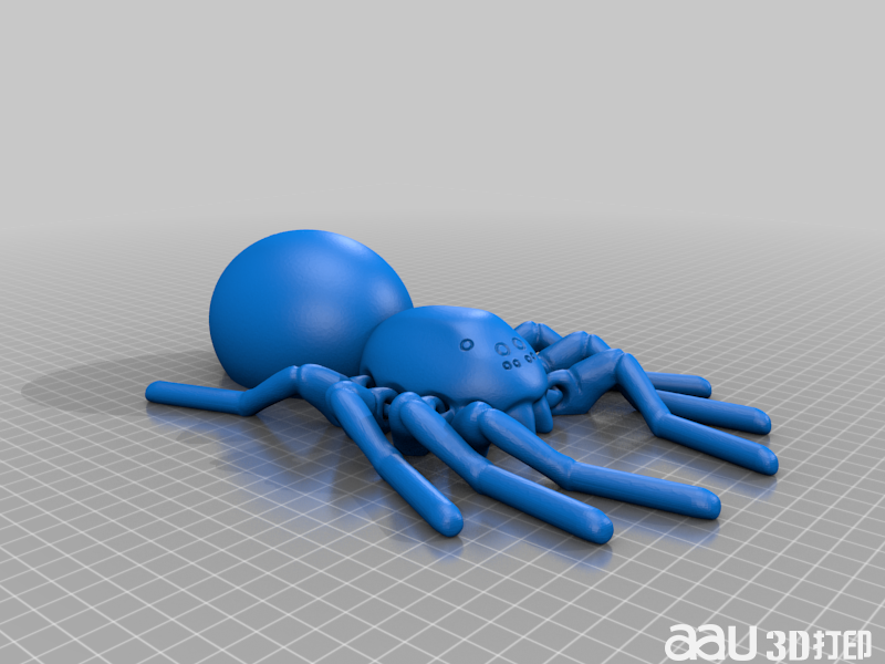 鉸接式狼蛛STL模型