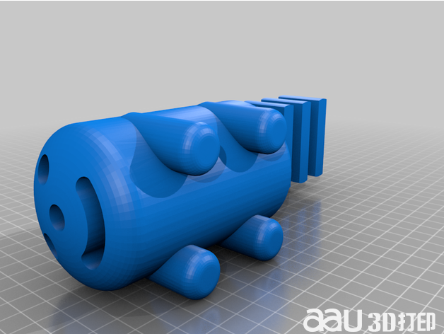 可愛的老虎飾品stl模型