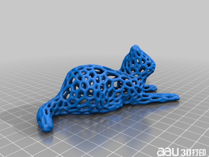 貓躺姿態STL模型