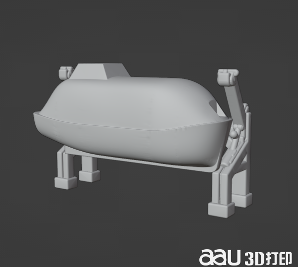 救生艇3d模型打印