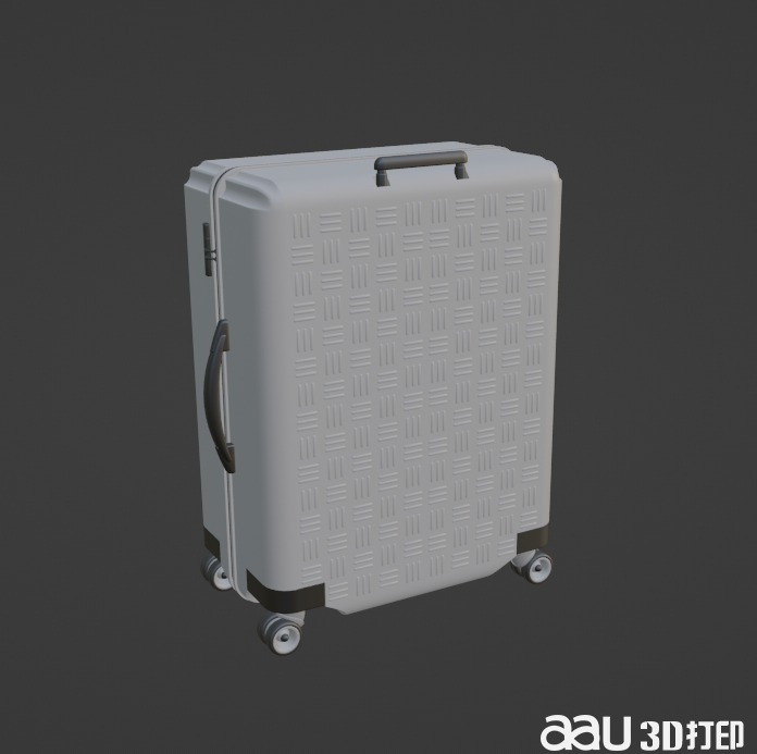 萬向輪行李箱STL模型