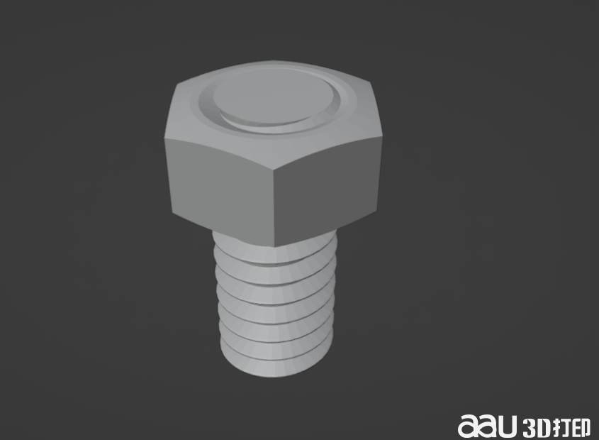 六邊形螺絲STL模型