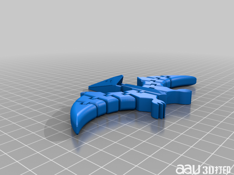 翼龍-光滑圓潤STL模型