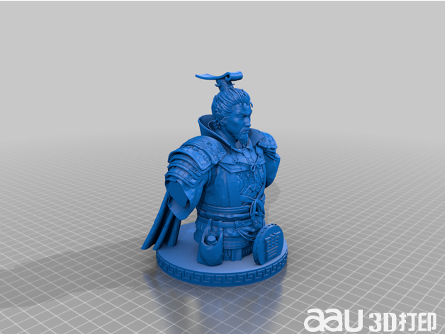 三國——曹操半身像stl模型