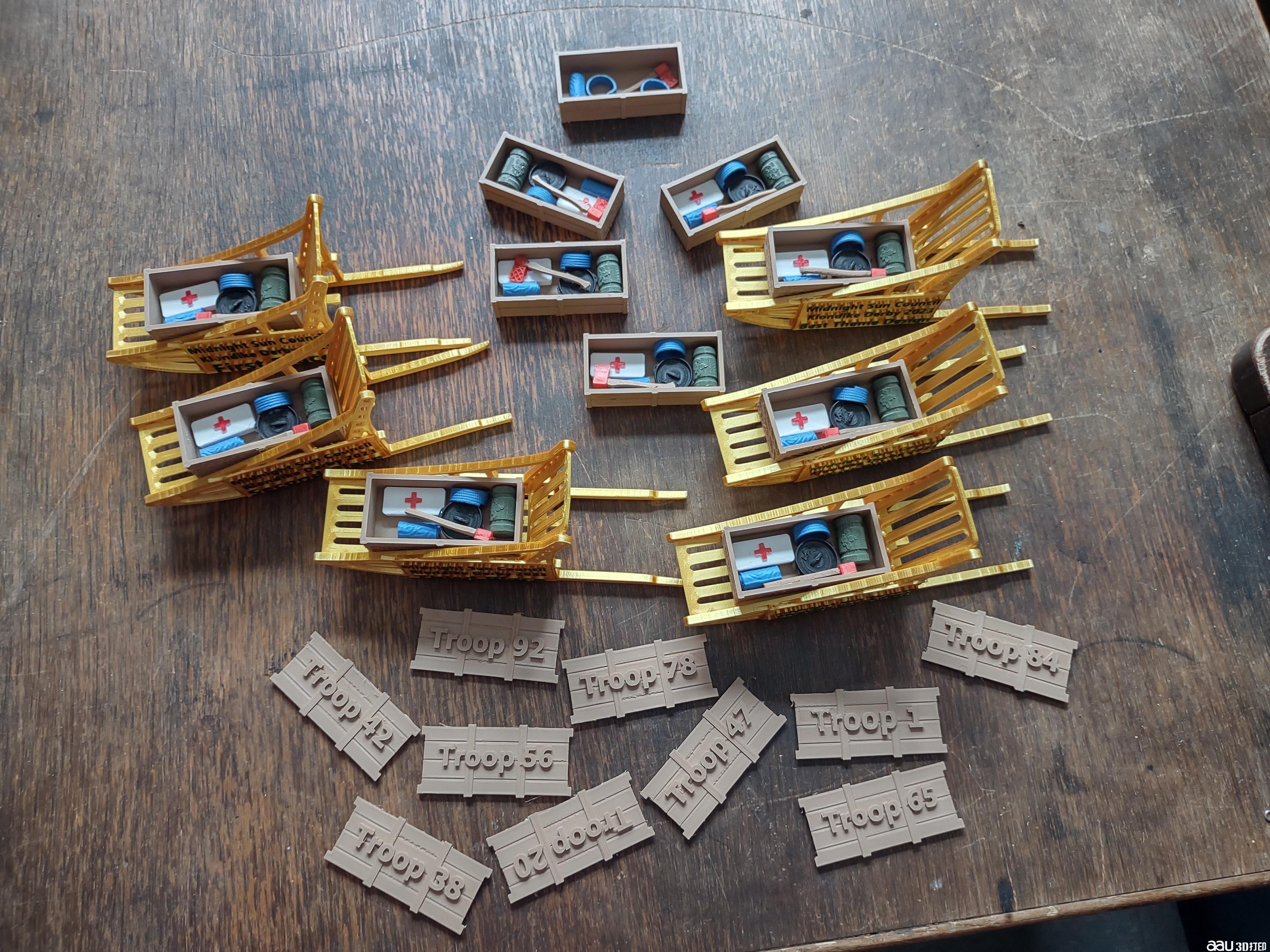 克朗代克德比雪橇STL模型