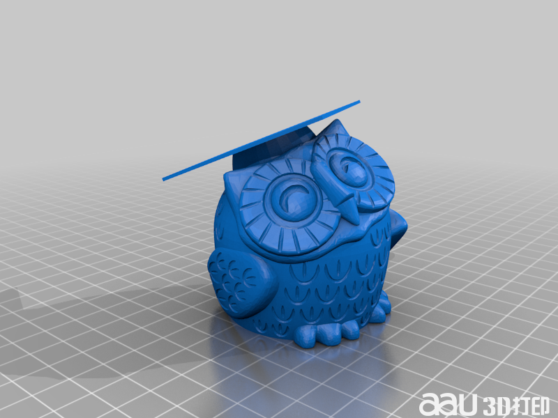 畢業(yè)貓頭鷹STL模型