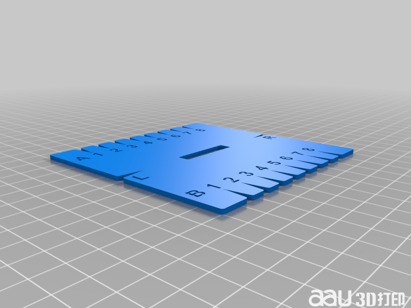 方形錦線圈卡STL模型
