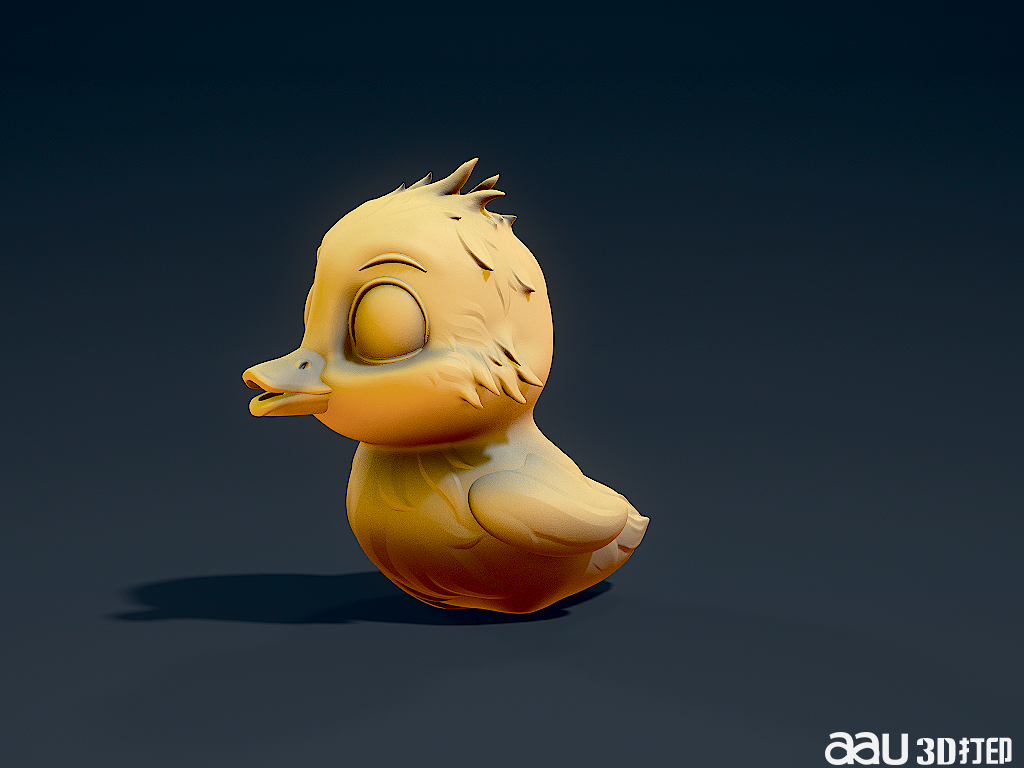 可愛的小鴨子STL模型