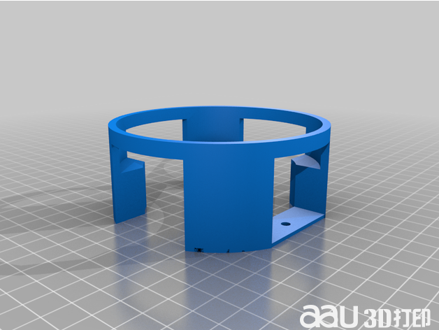 帶螺孔的壁式安裝stl模型