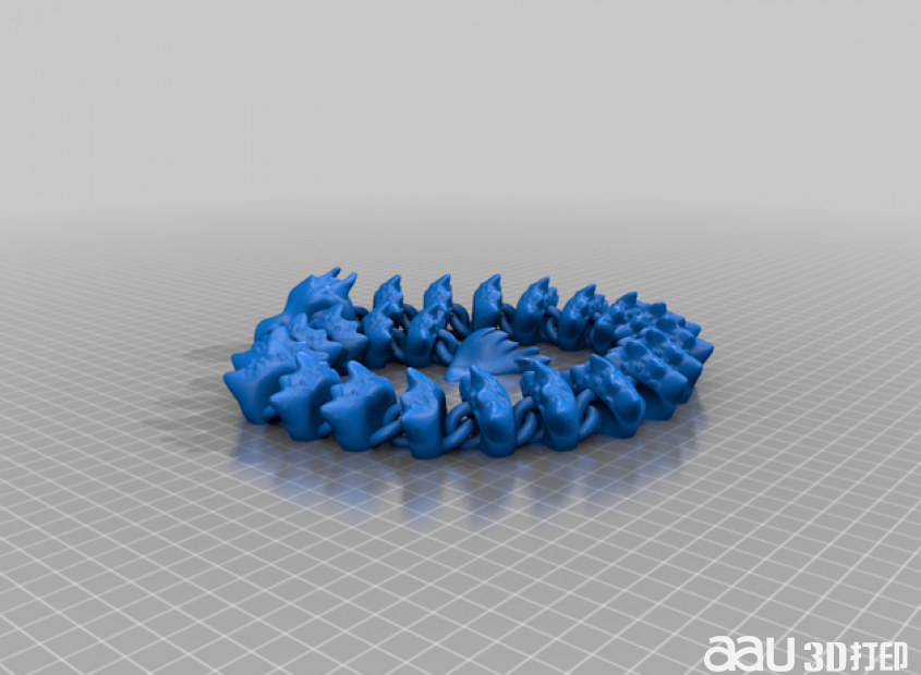 鉸鏈柔性飛蛇stl模型