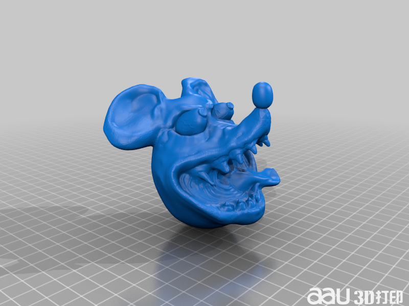 瘋狂鼠頭STL模型