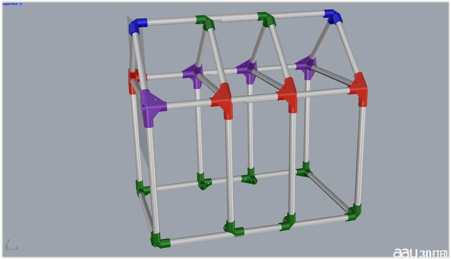 溫室 12英寸導(dǎo)管3D打印角STL模型