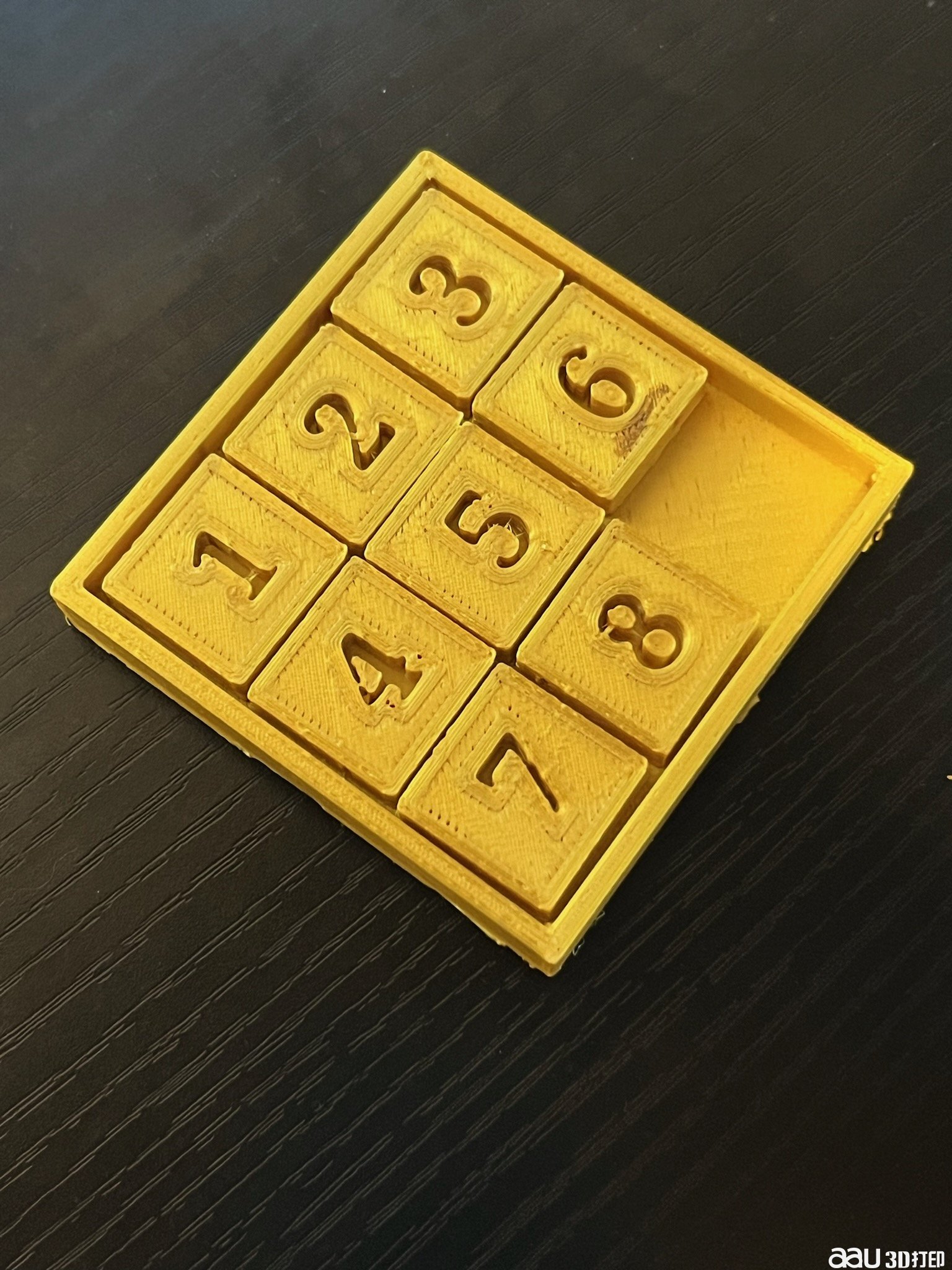 數字拼圖STL模型