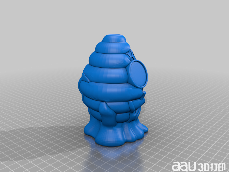 昆蟲群質粒瓶STL模型