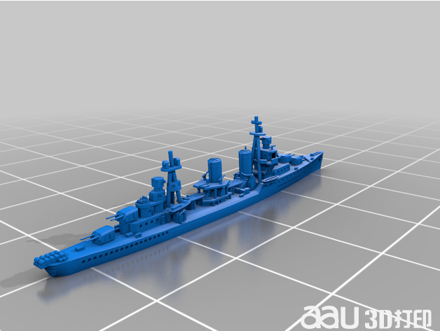 波特級驅逐艦STL 3d模型