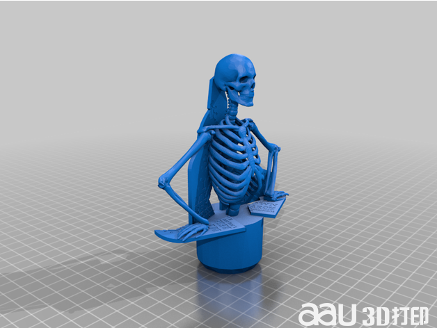 萬圣節衛生紙骨架stl模型