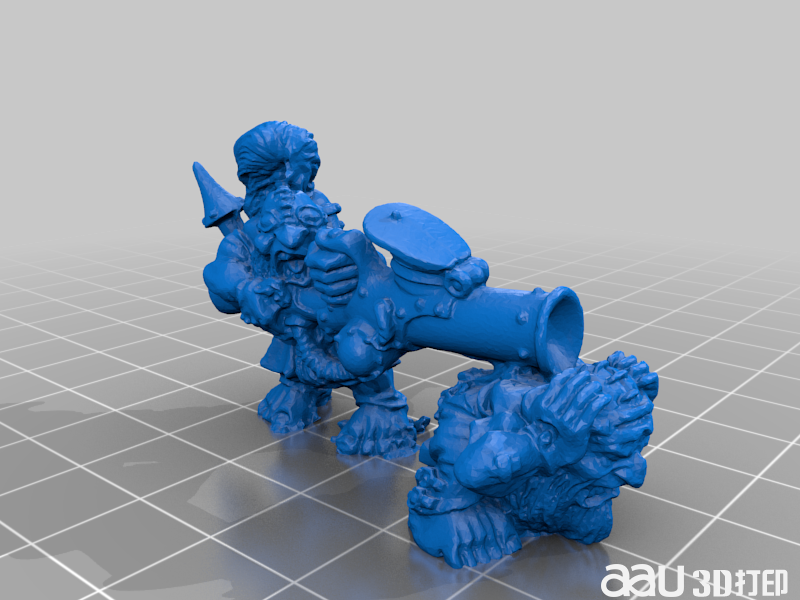 矮人龐巴迪STL模型