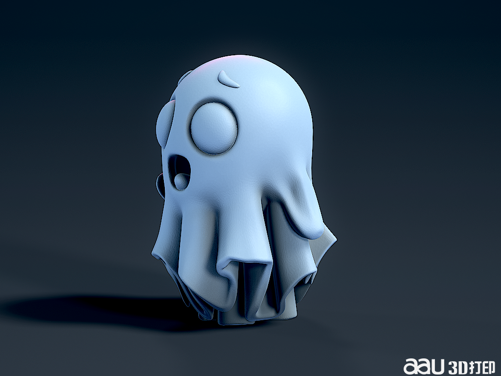 可愛的幽靈STL模型
