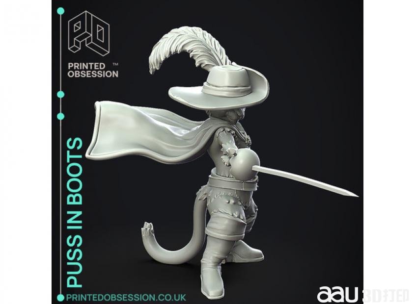 穿靴子的貓 - 怪物史萊克stl模型