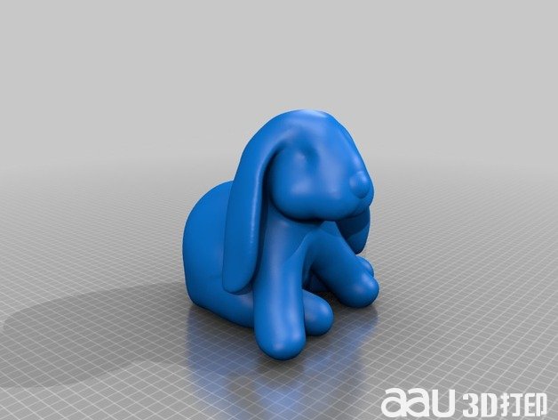 小鴨子 垂耳兔stl模型