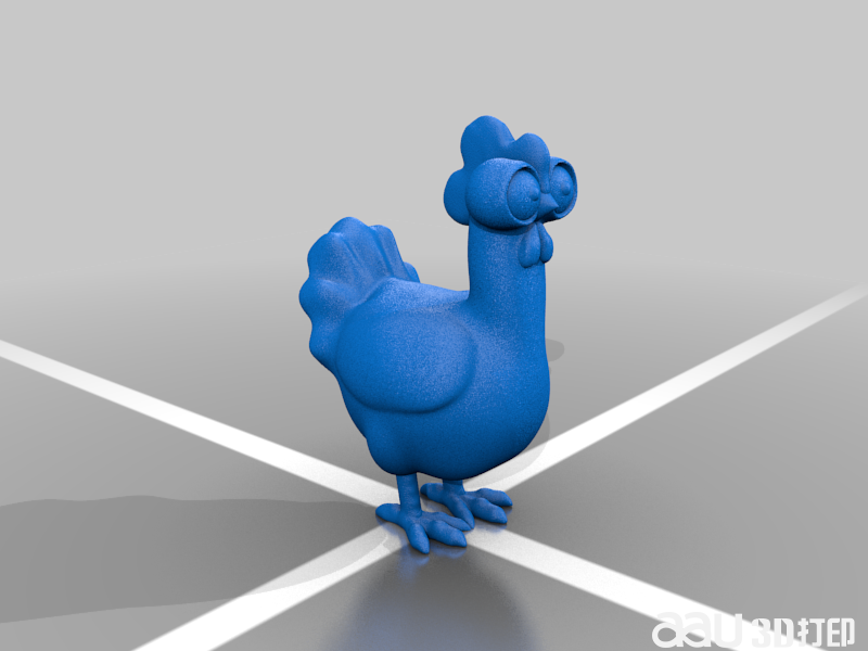 簡單的雞STL模型