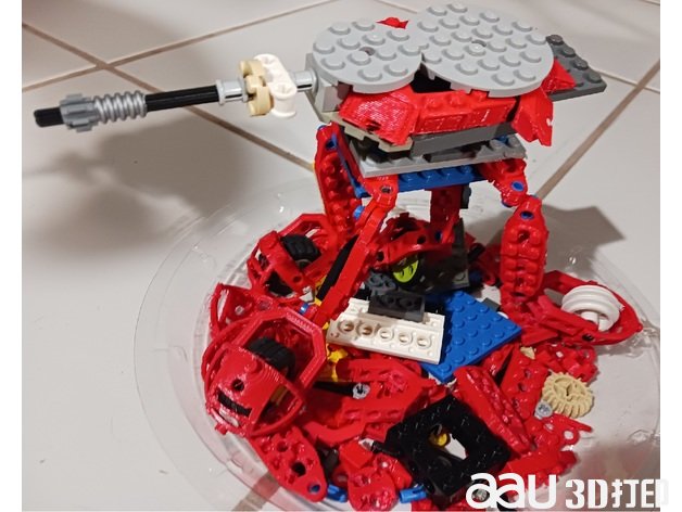 步行坦克 - 技術樂高兼容stl模型