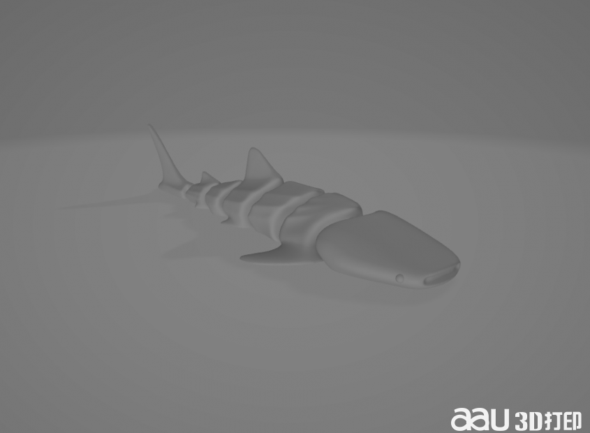 鉸接式鯨鯊stl模型