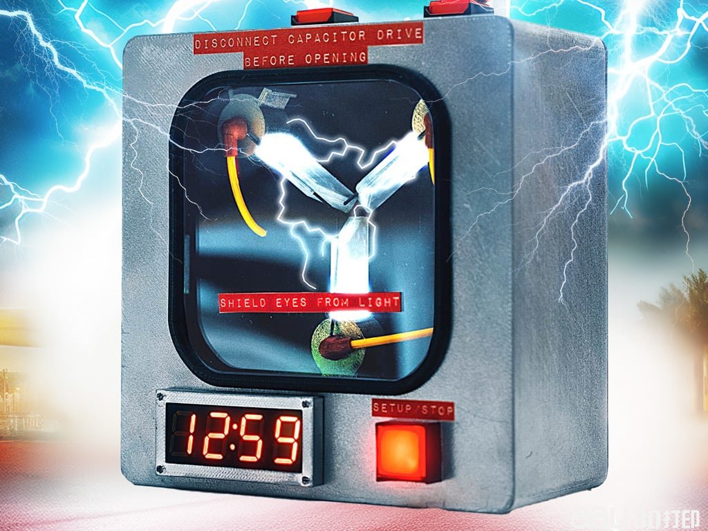 磁通電容器鬧鐘STL模型