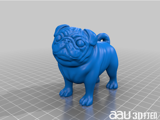可愛的斗牛犬STL模型