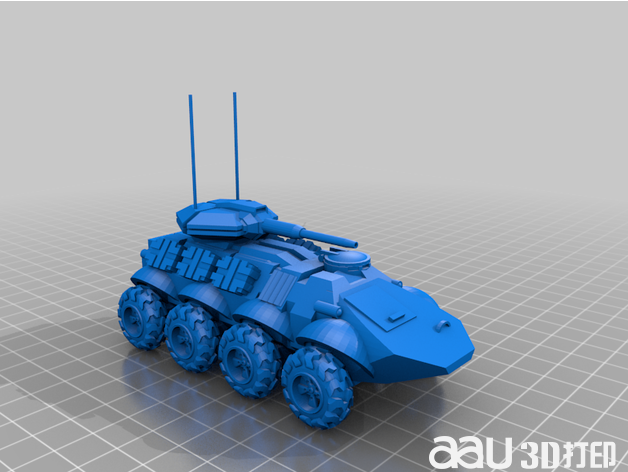 兩棲運兵車STL模型
