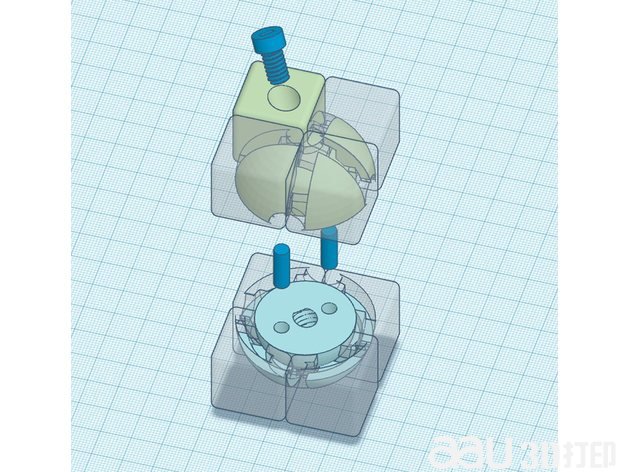 迷你立方體stl模型