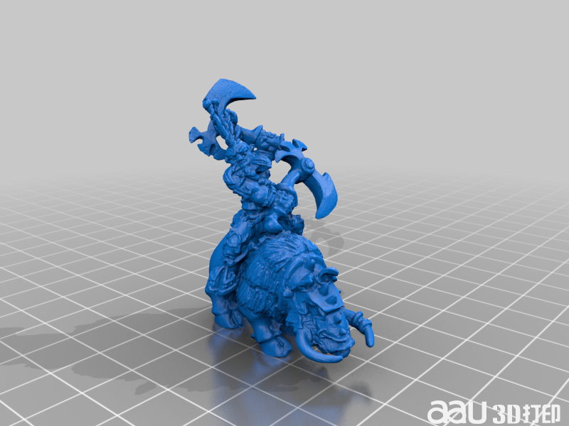 剃刀背上的年輕矮人STL模型