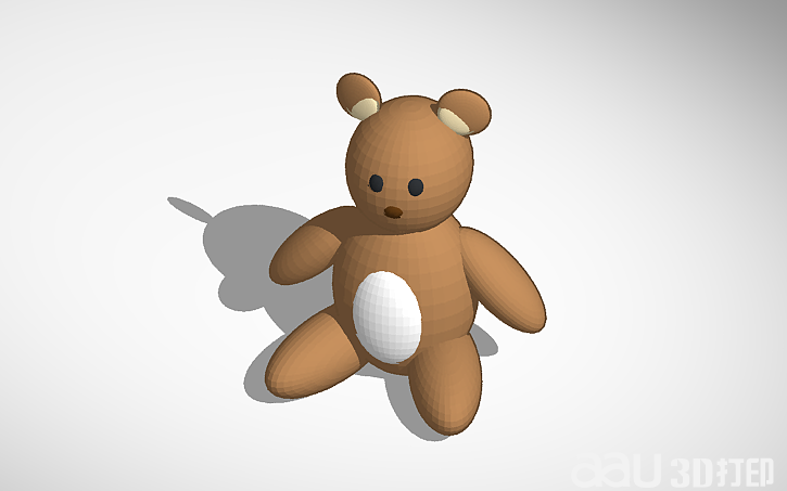 小熊公仔STL模型