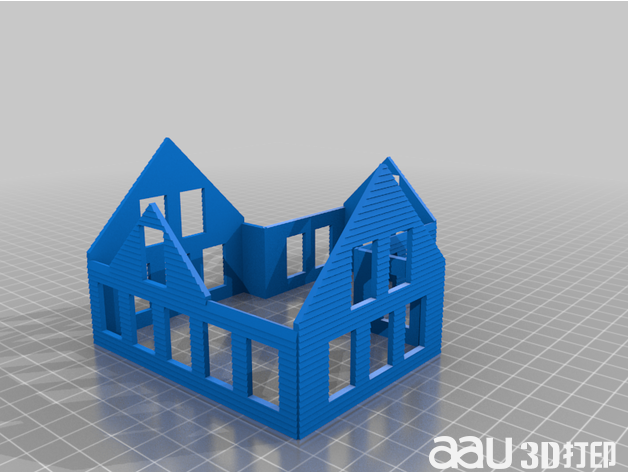 消防房stl模型 房子模型