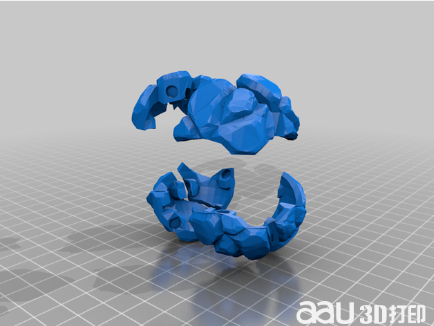 巖石拼圖stl模型