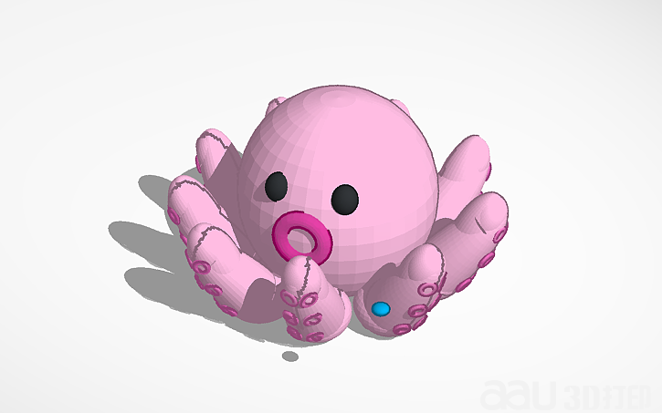 章魚公仔STL模型