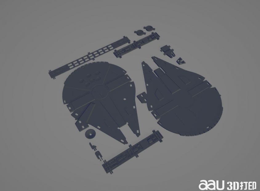 千禧隼套件卡stl模型