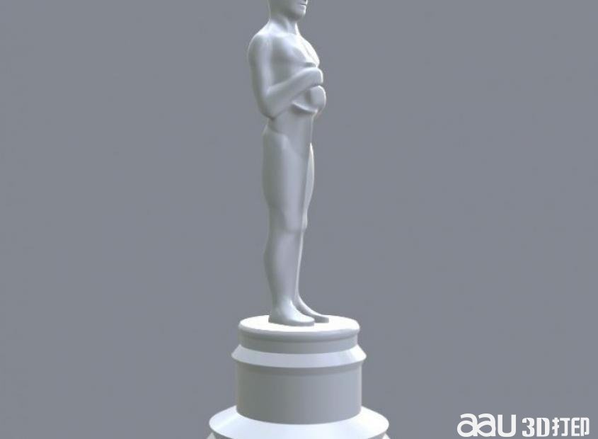 Oscar小金人3D打印模型