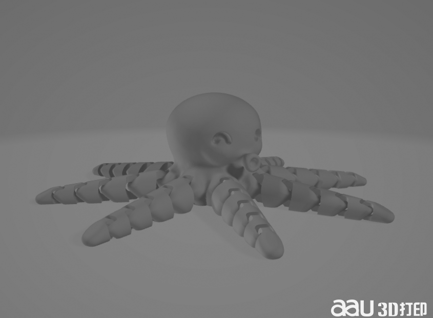 可愛的迷你章魚stl模型