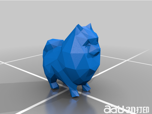 波美拉尼亞低聚物stl模型