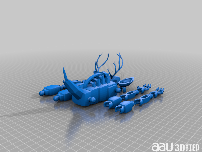 溫迪戈鉸接式STL模型