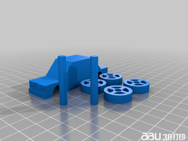 四四方方的通勤者汽車STL模型