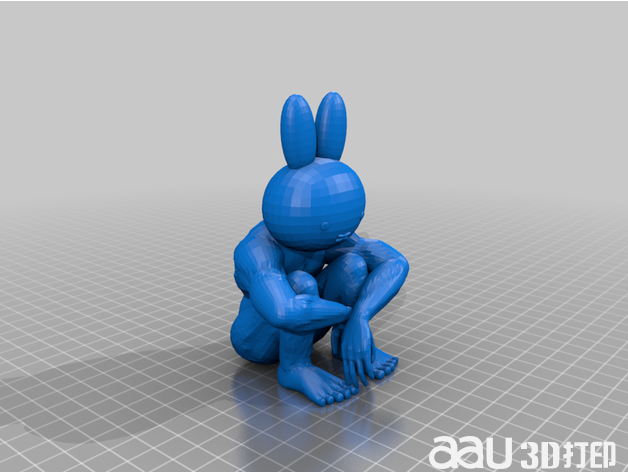 肌肉發達的米菲stl模型