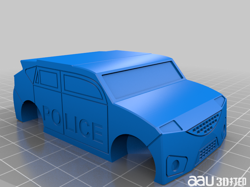 就地打印警車STL3D模型