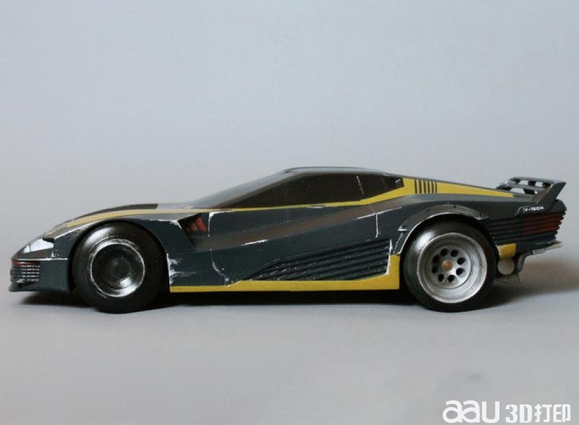 賽博朋克賽車3D打印模型