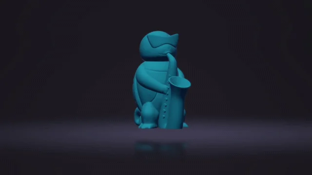 烏龜原位打印STL模型