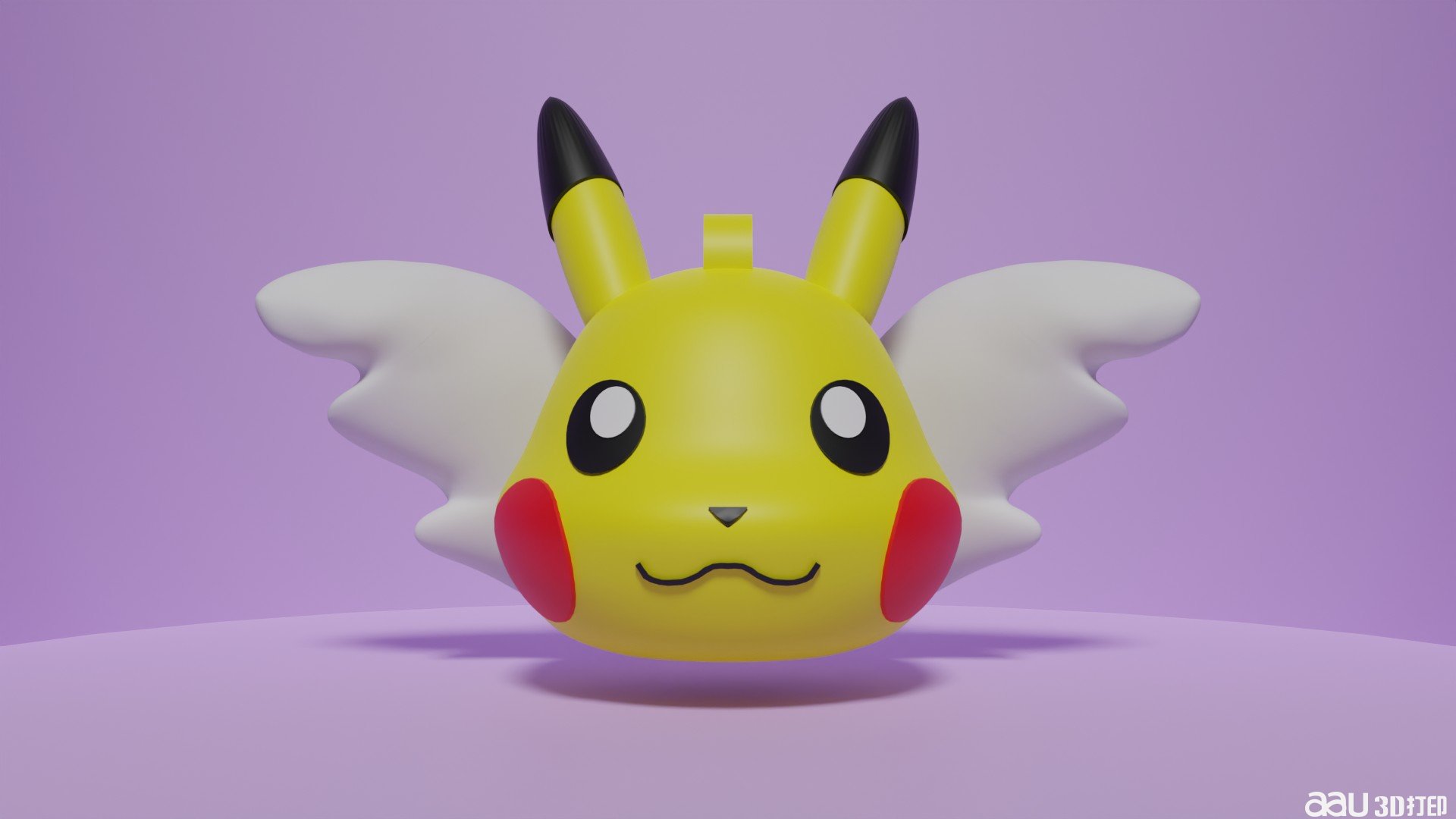 天使皮卡丘圣誕樹飾品STL模型