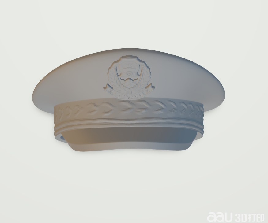 警察帽子STL模型